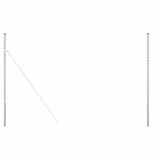 Fence Posts 12 pcs Silver Powder-coated steel 42012796