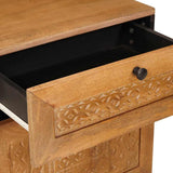 Bedside Cabinet Light Brown 50 x 33 x 60 cm Engineered Wood 4018088