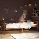 Bed Frame Honey Brown Solid pine Single Tough Bed Frame 322053