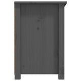 TV Cabinet Grey 79x35x52 cm Solid Wood Pine 821499