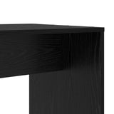 Desk with Shelf Black Oak 138.5 x 55 x 143 cm Engineered Wood 3337250