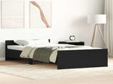 Bed Frame with Headboard Black Oak 80 x 200 cm Engineered Wood 8009033