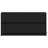 TV Cabinet with LED Black 100x34x50 cm Engineered Wood 852216