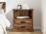 Bedside Cabinet Old Wood 36 x 43 x 60 cm Engineered Wood 881396