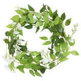 Flower Garlands 6 pcs White 200 cm 359071
