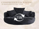COOLMORE Lazy Sofa Durable Comfort Lounger High Back Bean Bag Chair Couch With Three Pillows for W2678P312246