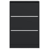 Shoe Cabinet Black 80x21x125.5 cm Engineered Wood 839925