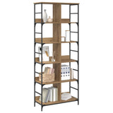 Bookshelf Artisan oak 78.5 x 33 x 188.5 cm metal PB 8010896