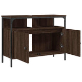 Bathroom Sink Cabinet Brown Oak 80x30x60 cm Engineered Wood 842445