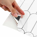 Decorative Stickers 50 pcs White Grey 30 x 30 x 0.8 cm 42021292