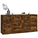 Sideboards 2 pcs Smoked Oak Engineered Wood 3185284
