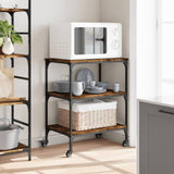 Kitchen Trolley Smoked Oak 60x41x76 cm Engineered Wood 842303