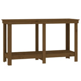 Work Bench Honey Brown 140x50x80 cm Solid Wood Pine 822509