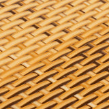 Balcony Screen Light Brown 1000x90 cm Poly Rattan 156278