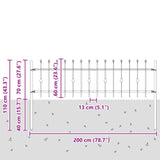 Spike Fence Asten Black 42030080