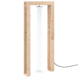 Outdoor Shower 226 cm Solid Pine Wood and Stainless Steel 886336