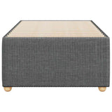 Bed Frame without Mattress Dark Grey Single Fabric 3285072