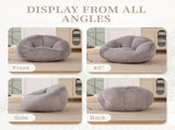 GOMYWAY Bean Bag Chair, Shell-Shaped Bean Bag Couch for Adults, Giant Bean Sofa with High-Rebound W2678P385460