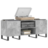 Record Cabinet Concrete Grey 121x38x48 cm Engineered Wood 831688