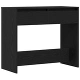 Console Table Black Oak 89x41x76.5 cm Engineered Wood 862081