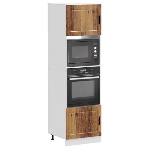 Oven Cabinets 2 pcs Porto Old Wood Engineered Wood 3315059
