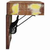 Coat Rack with Shelf Brown 73 x 19 x 23 cm Solid Reclaim wood 4102747