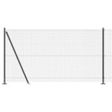 Welded Wire Fence with Concrete Base 10 x 1.2 m 3352523