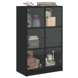 Highboard Black Engineered Wood 68x37x109 cm Highboard 3295851