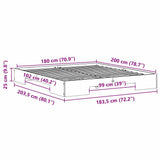Bed Frame Brown 180 x 200 cm 873019