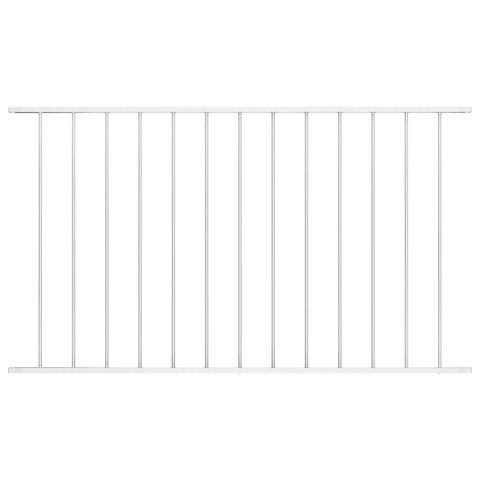 ZNTS Fence Panel Powder-coated Steel 1.7x0.75 m White 145224