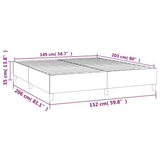 Box Spring Bed Frame Dark Grey Queen Velvet 3121154