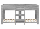 Bunk Bed for Kids Grey Sonoma 80 x 160 cm Engineered Wood 3410552