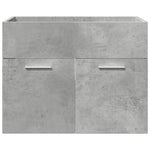 ZNTS 3 Piece Bathroom Furniture Set Concrete Grey Engineered Wood 3324871