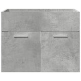 ZNTS 3 Piece Bathroom Furniture Set Concrete Grey Engineered Wood 3324871