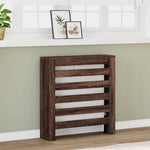 ZNTS Radiator Cover Brown Oak 78x20x82 cm Engineered Wood 852687