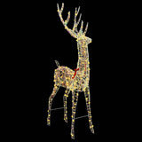 3D Reindeer with 250 LEDs Warm white 91 x 32 x 180 cm PET 42019058