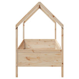 Kids' House Bed Frame without Mattress 80x200 cm Pine 850704