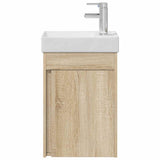 Bathroom Vanity Unit with Tap Sonoma Oak 40.5 x 22.5 x 62 cm 889523