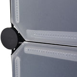 Interlocking Shoe Organiser with 10 Compartments Black 244920