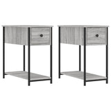 Bedside Cabinets 2 pcs Grey Sonoma 30x60x60 cm Engineered Wood 826060