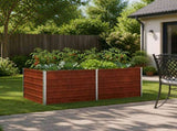 Raised Garden Bed Rusty 160 x 80 x 55 cm corton 8006402