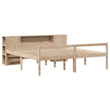 Bookcase Bed without Mattress 180x200 cm Super King Solid Wood Pine 3321975
