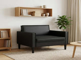 XL Armchair Black Faux Leather 42043524