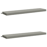 2-Piece Bench Cushions SOEST 2 pcs 100% Polyester Grey 949989