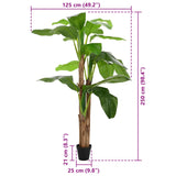 Artificial Banana Tree Green 125 x 25 x 250 cm 42042074