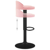 Bar Stool Pink Velvet 333595