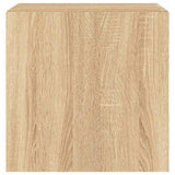 TV Wall Cabinets with LED Lights 2 pcs Sonoma Oak 40.5x35x40 cm 837251