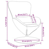 Egg Chair Purple 63 x 73 x 90 cm Fabric 42002740