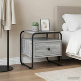 Bedside Cabinet Grey Sonoma 40 x 39.5 x 40 cm Engineered Wood 8007677