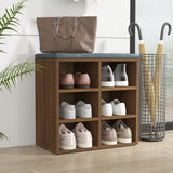Shoe Cabinet Brown Oak 52.5x30x50 cm 820512